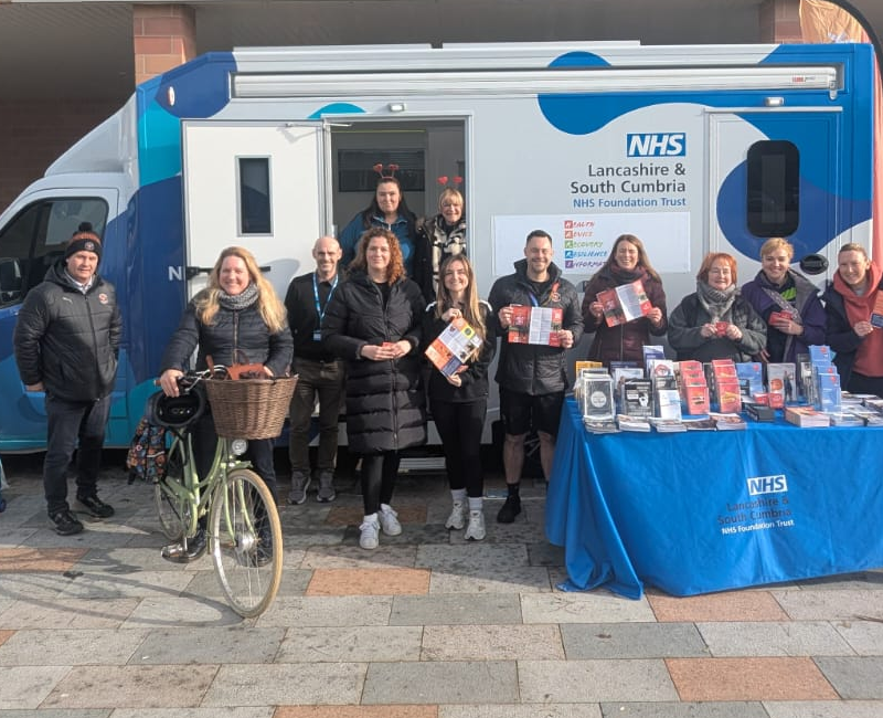 Healthy Hearts team at Blackpool FC Match Day Event